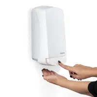 Dispenser p/sabonete liq./álcool gel 800ml (c/ reserv.val. Xpro) emb. ind. inox branco - Select - Nobre - imagem 2