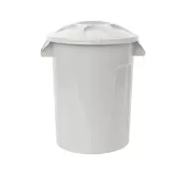 Cesto de Lixo 100 Litros com tampa - BRANCA - imagem 1