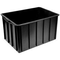 Caixa Organizadora 180 litros - Sem Tampa - Preta - imagem 1