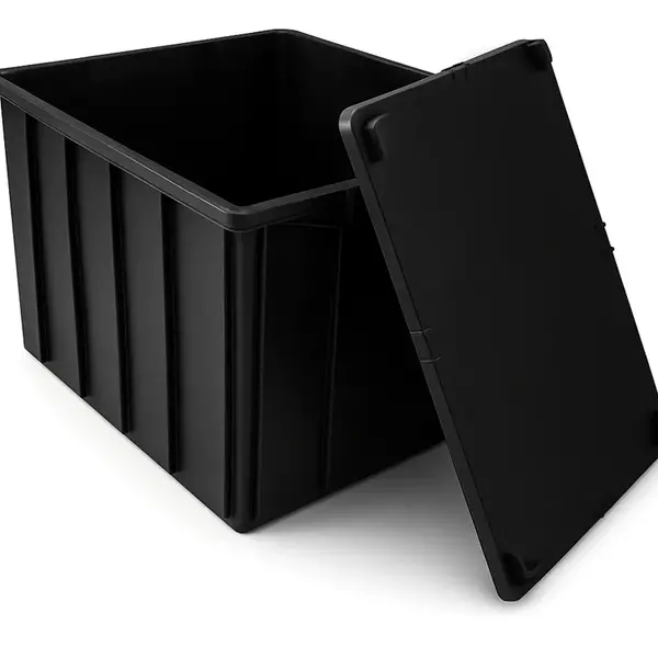 Caixa Organizadora 180 litros - Com Tampa - PRETA