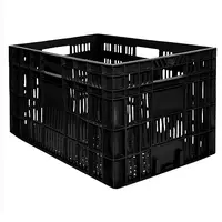 Caixa Plástica Agrícola Vazada - 30kg 60 Litros - PRETA - imagem 1