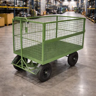 Carrinho Plataforma  Fechado em Tela - Carga 500kg