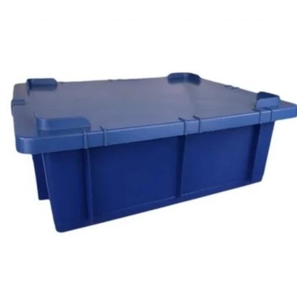 Caixa Organizadora 15 Litros - Com Tampa - AZUL