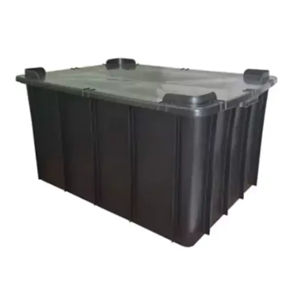 Caixa Organizadora 130 Litros - Com Tampa - PRETO