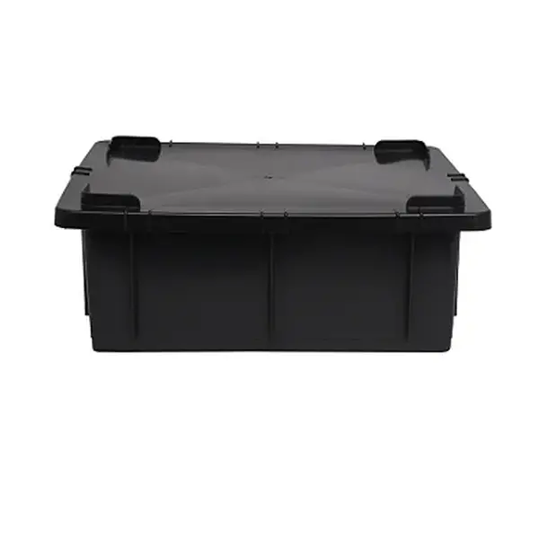 Caixa Organizadora 15 Litros - Com Tampa - PRETA