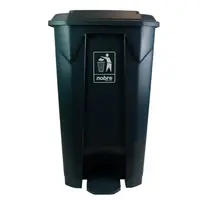 Lixeira plastica c/pedal cinza/cinza 100l – Nobre - imagem 1