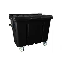 Contentor Plástico 700 Litros - Preto - imagem 1