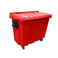 Contentor Plástico 700 Litros - VERMELHO - imagem 1