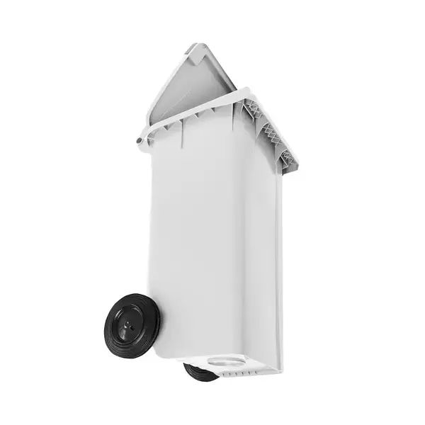 Carro Coletor de lixo 120 Litros - BRANCO