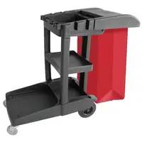 Carrinho Funcional de Limpeza, Vermelho - imagem 1