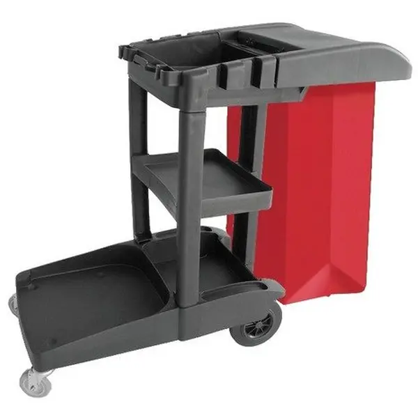 Carrinho Funcional de Limpeza, Vermelho
