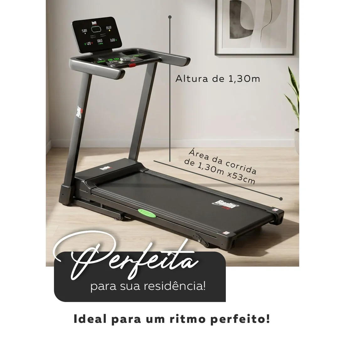 Esteira Residencial Bedinfit BF5-100 | 2.5 HP | Dobrável e Silenciosa