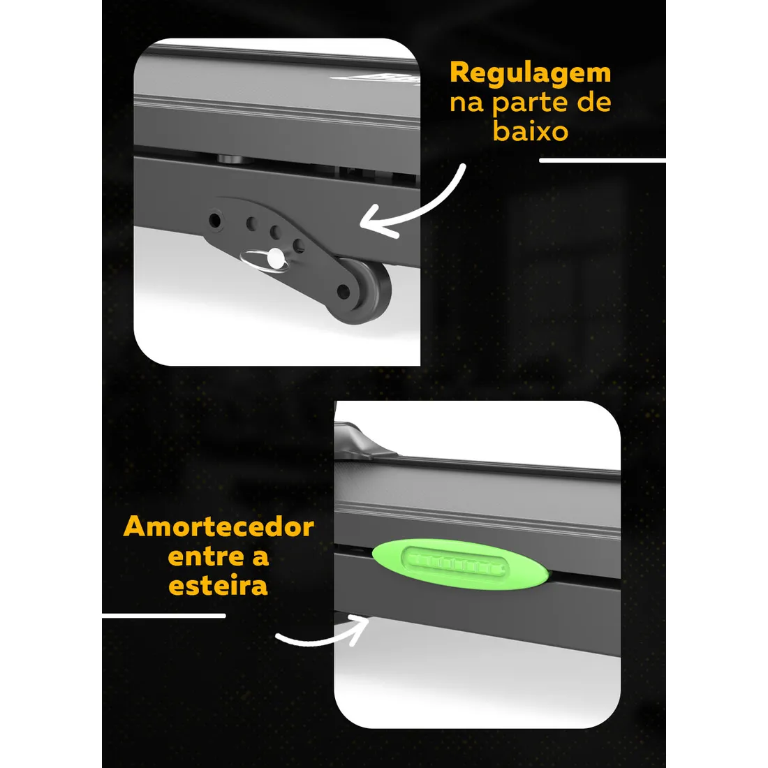 Esteira Residencial Bedinfit BF5-100 | 2.5 HP | Dobrável e Silenciosa