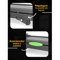 Esteira Residencial Bedinfit BF5-100 | 2.5 HP | Dobrável e Silenciosa - imagem 4