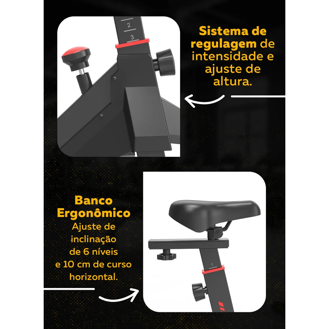 Bike Spinning Bedinfit BF5-200 | Silenciosa | Até 120kg | Bedinsat