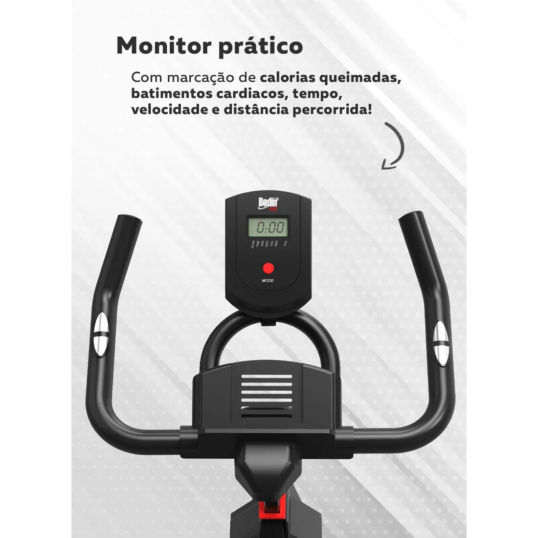 Bike Spinning Bedinfit BF5-200 | Silenciosa | Até 120kg | Bedinsat
