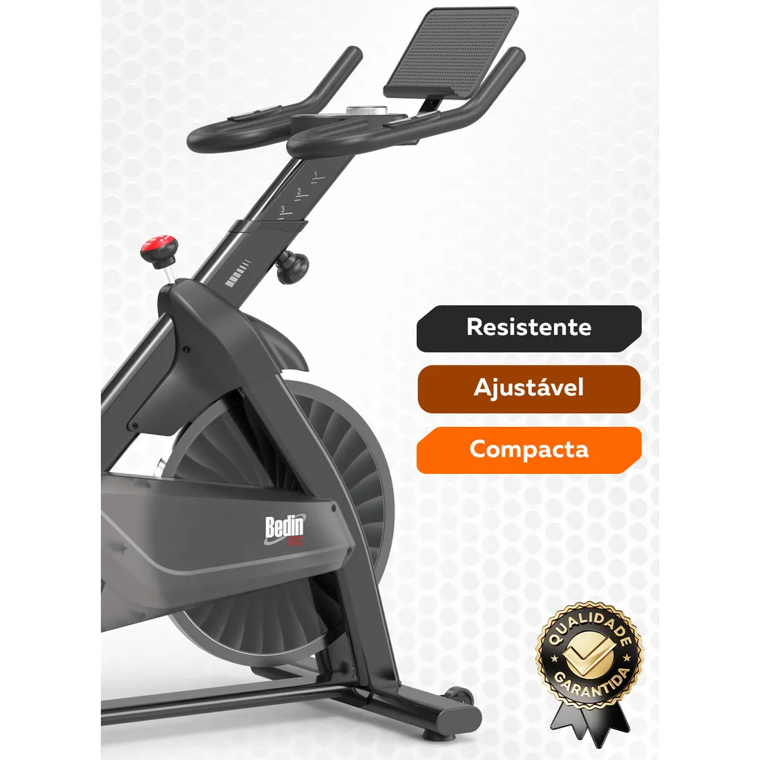 Bike Spinning Bedinfit BF5-201 | Suporta 145kg | Silenciosa e Robusta