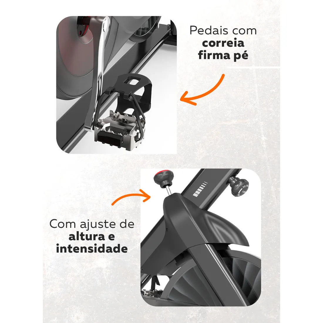 Bike Spinning Bedinfit BF5-201 | Suporta 145kg | Silenciosa e Robusta