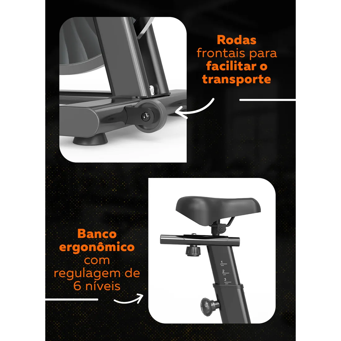 Bike Spinning Bedinfit BF5-201 | Suporta 145kg | Silenciosa e Robusta