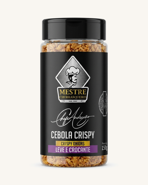 Cebola Crispy Mestre Churrasqueiro 150g, Crocante e Pronta para Usar | Chefe Andrezão
