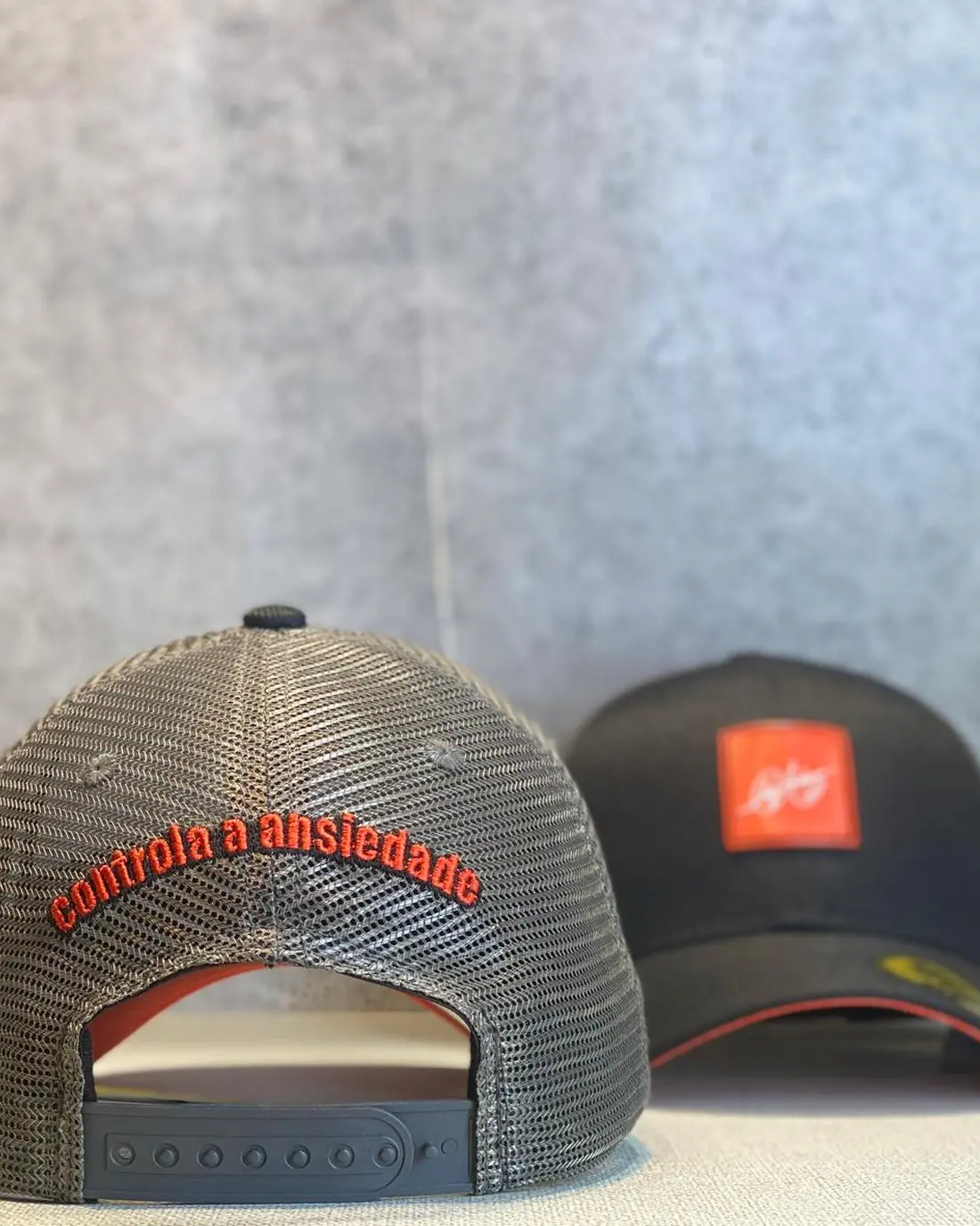 Boné Preto e Cinza, Patch | Chefe Andrezão