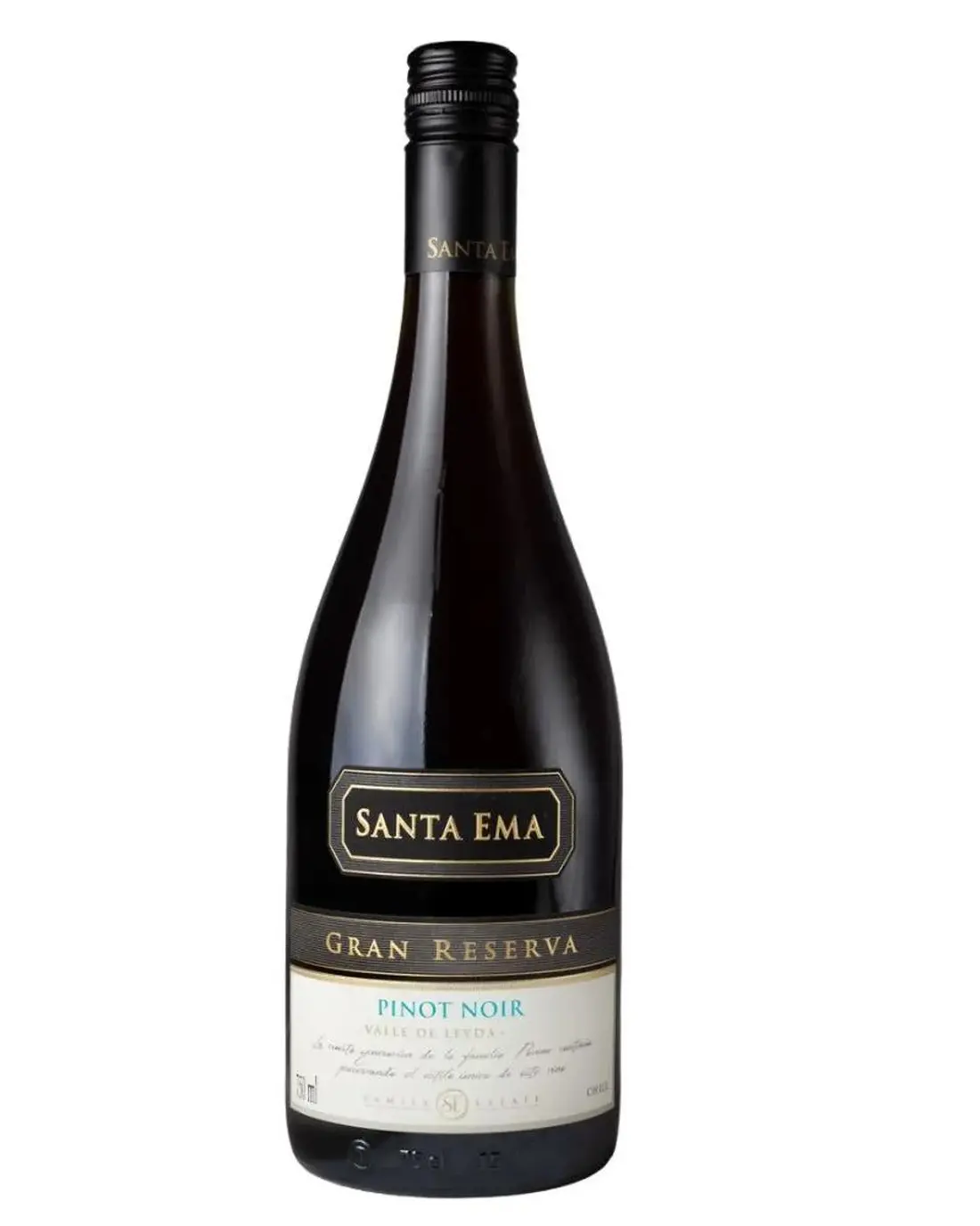 Vinho Pinot Noir Gran Reserva Chileno Santa Ema 750ml - Aromas de frutas vermelhas e especiarias