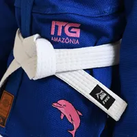 Kimono Infantil ITG Amazônia Boto Rosa Azul - imagem 7