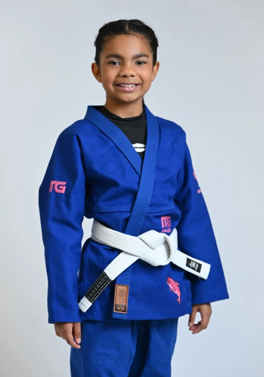 Kimono Infantil ITG Amazônia Boto Rosa Azul