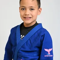 Kimono Infantil ITG Amazônia Boto Rosa Azul - imagem 8