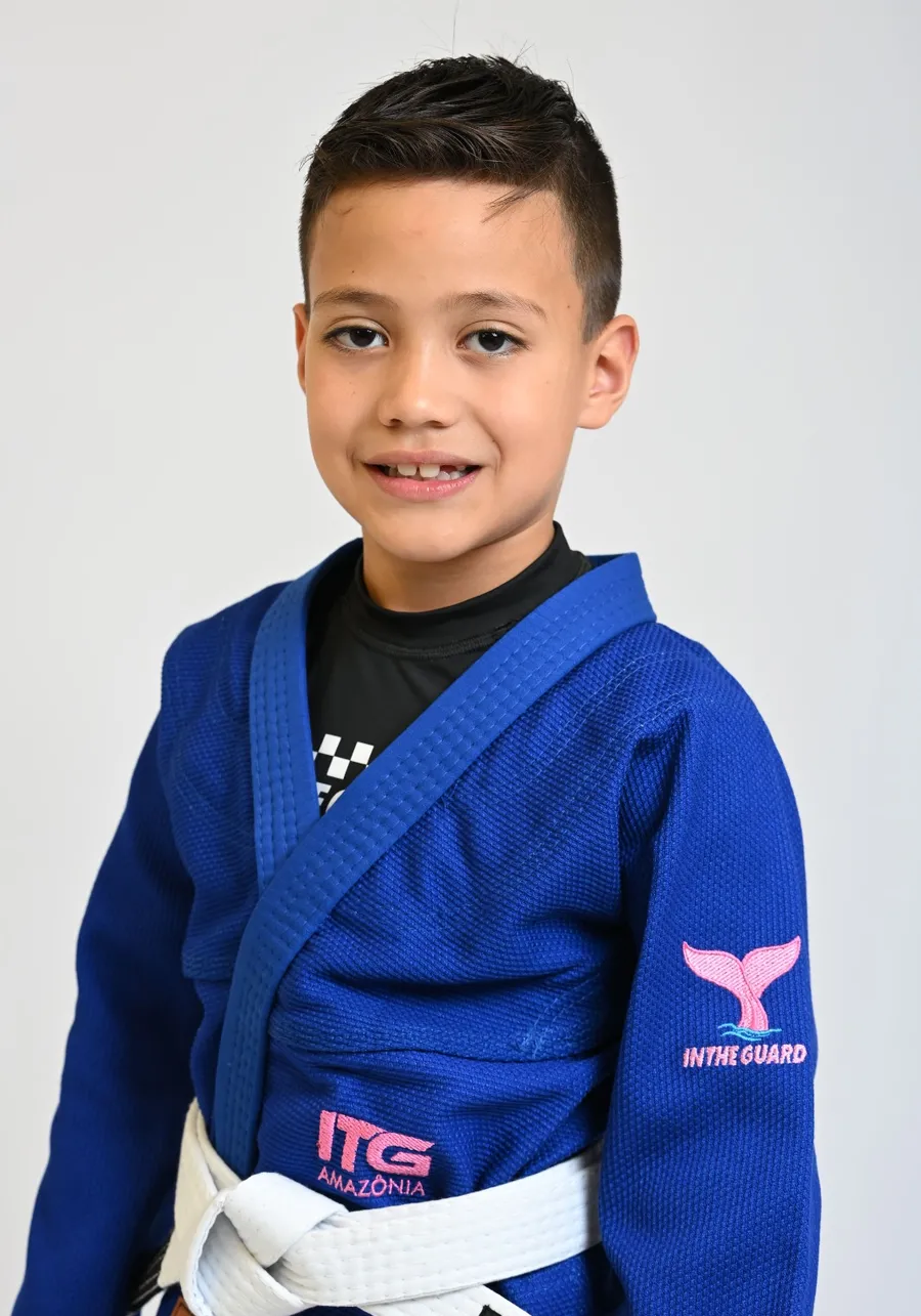 Kimono Infantil ITG Amazônia Boto Rosa Azul