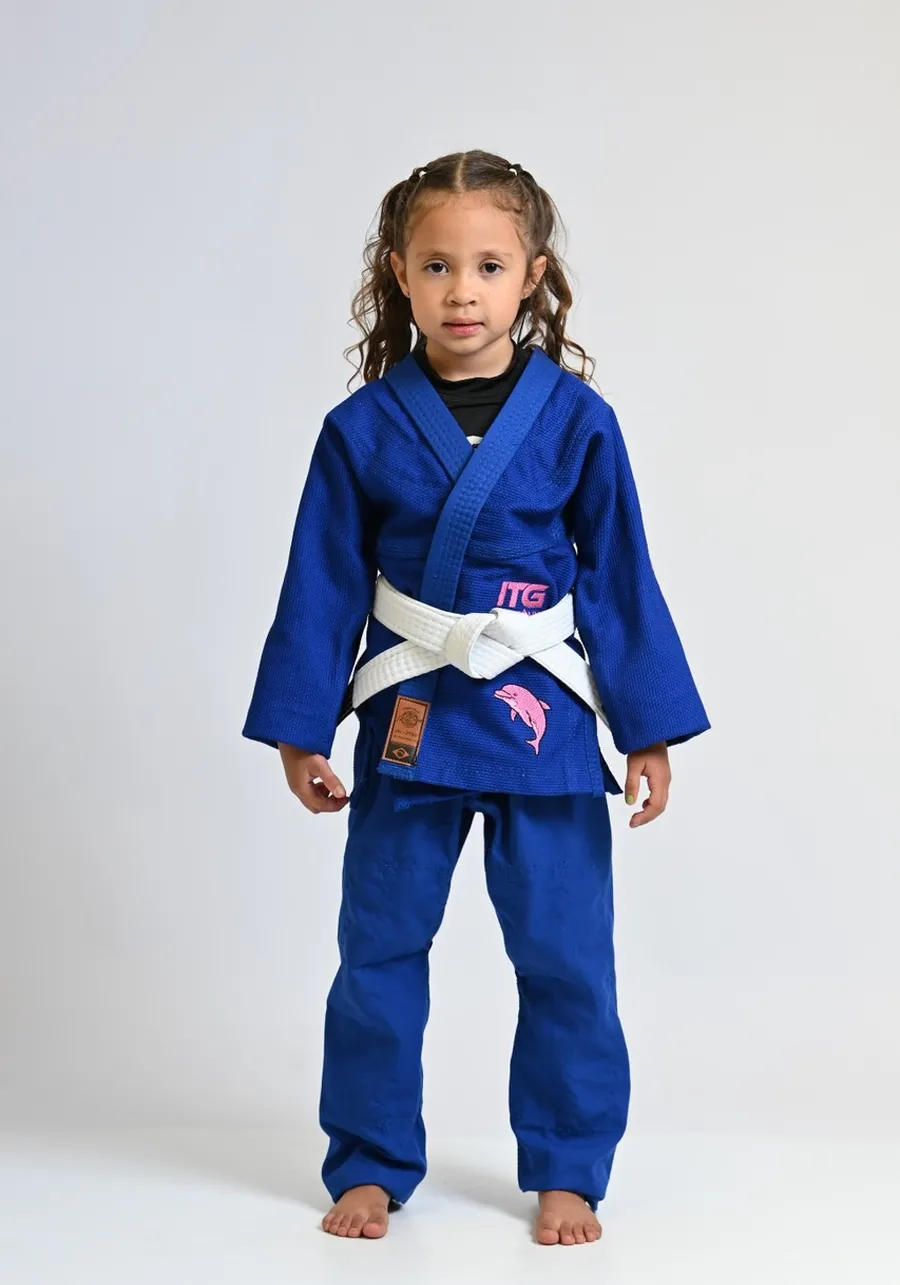 Kimono Infantil ITG Amazônia Boto Rosa Azul