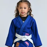 Kimono Infantil ITG Amazônia Boto Rosa Azul - imagem 5