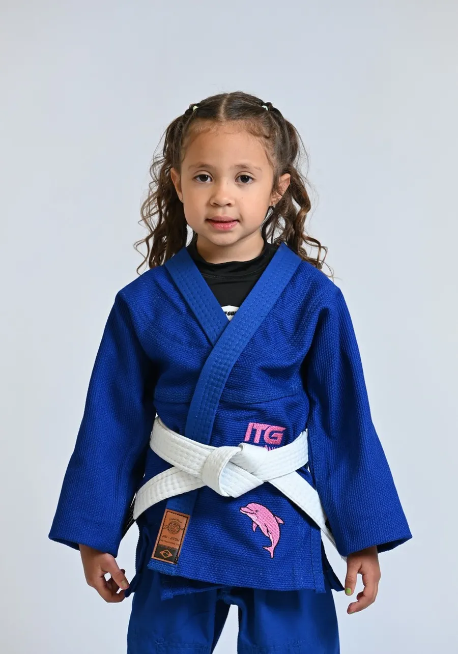 Kimono Infantil ITG Amazônia Boto Rosa Azul