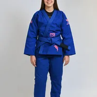 Kimono In The Guard Jiu-Jitsu AMAZÔNIA BOTO ROSA Azul - imagem 1