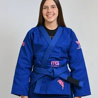 Kimono In The Guard Jiu-Jitsu AMAZÔNIA BOTO ROSA Azul - imagem 2