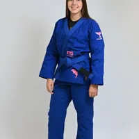 Kimono In The Guard Jiu-Jitsu AMAZÔNIA BOTO ROSA Azul - imagem 8