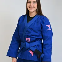 Kimono In The Guard Jiu-Jitsu AMAZÔNIA BOTO ROSA Azul - imagem 4