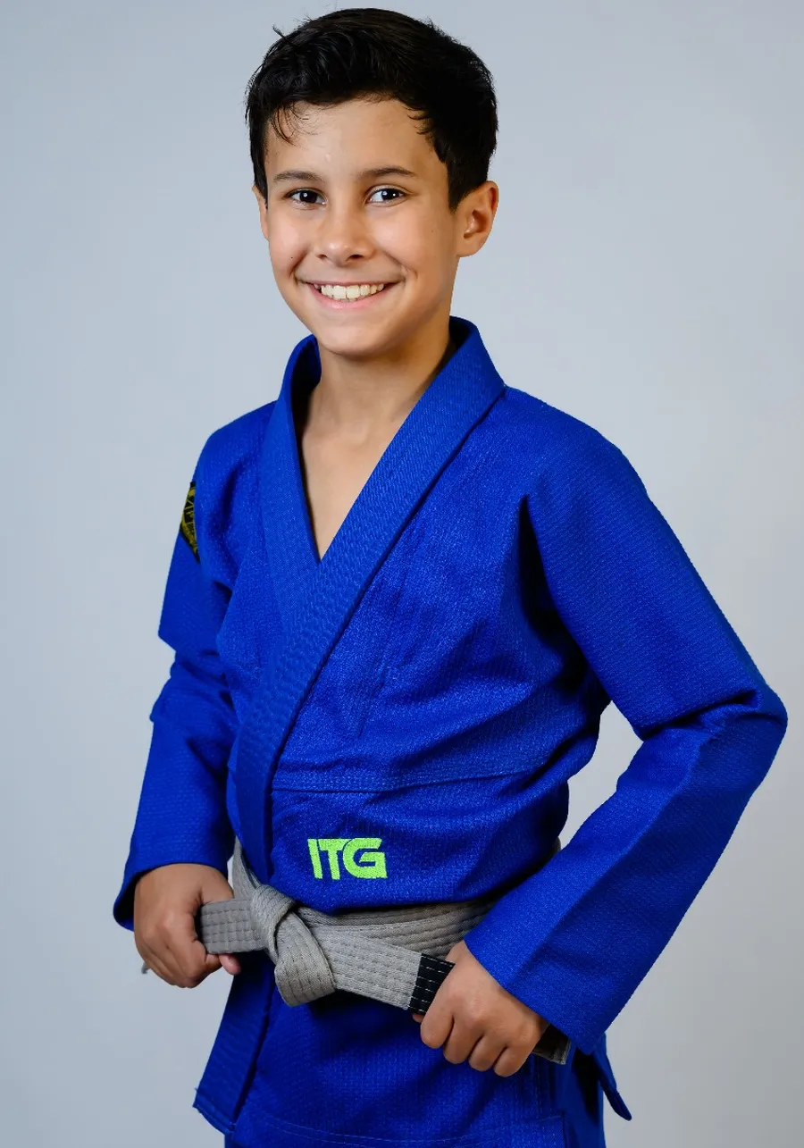 Kimono Infantil In The Guard Green Azul