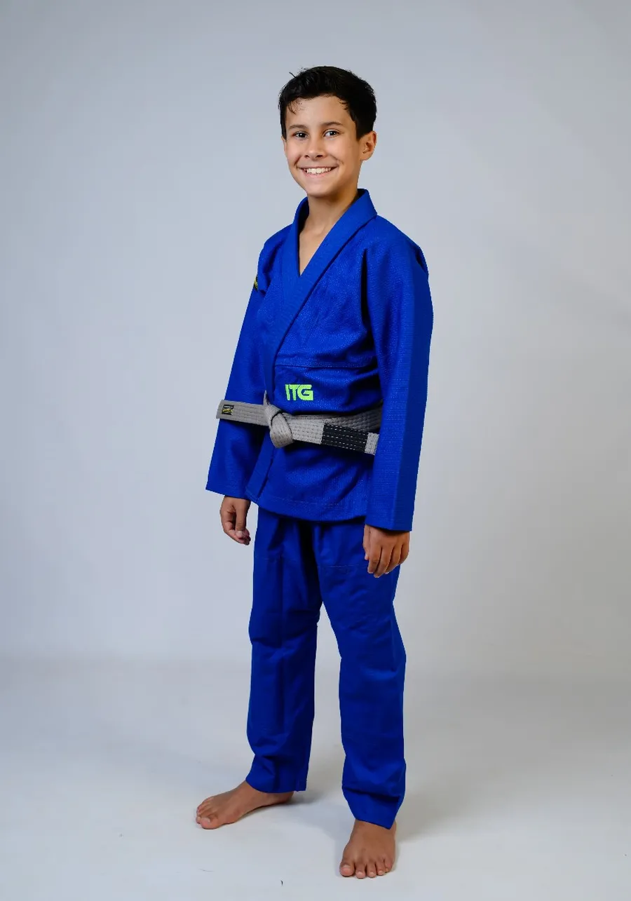 Kimono Infantil In The Guard Green Azul