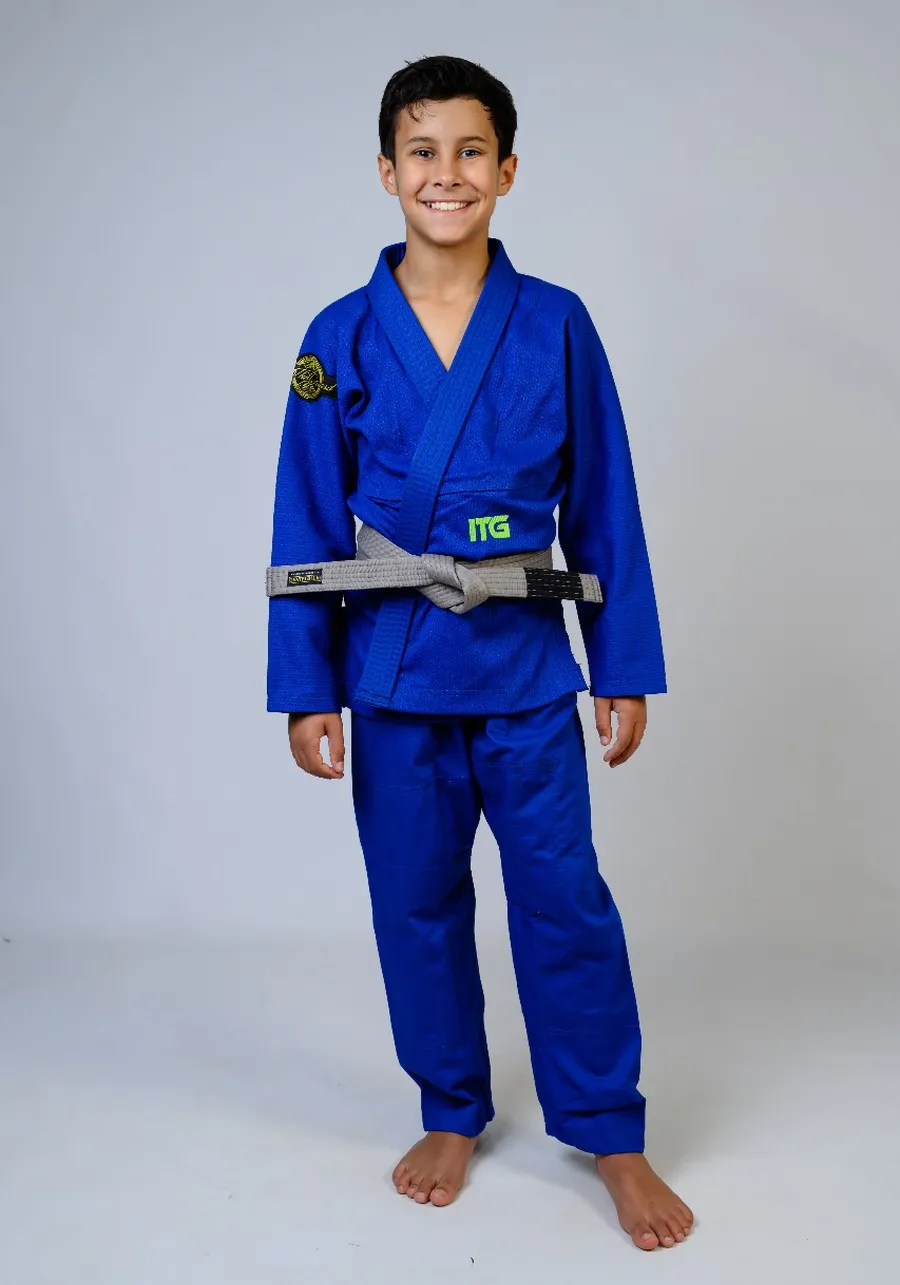 Kimono Infantil In The Guard Green Azul