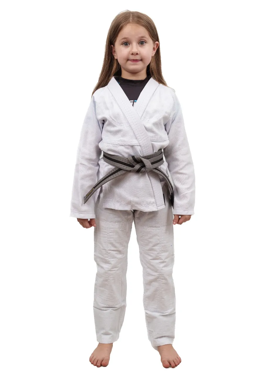 Kimono Infantil In The Guard Liso Branco