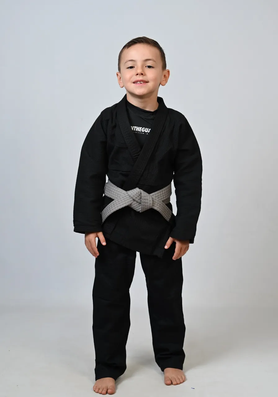 Kimono Infantil In The Guard Liso Preto
