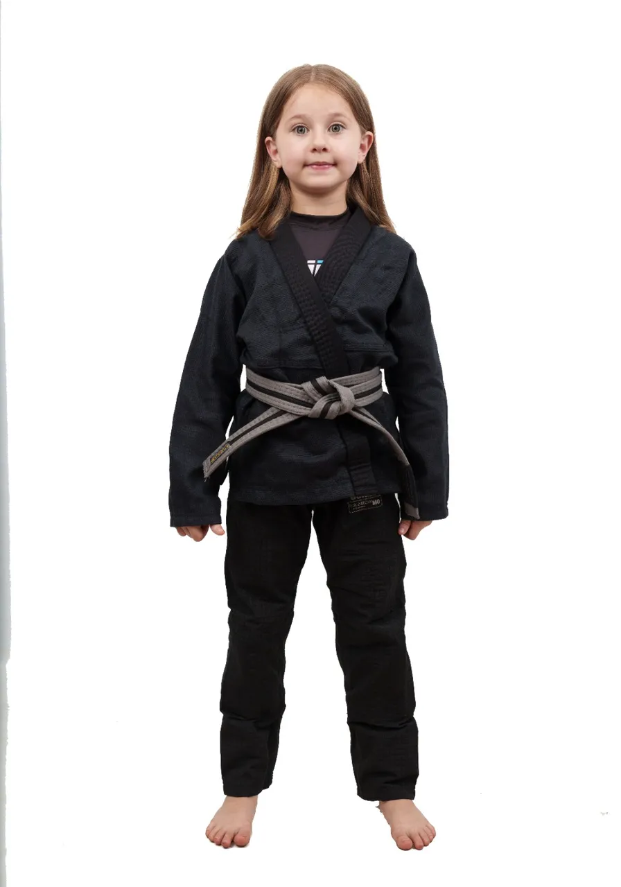 Kimono Infantil In The Guard Liso Preto