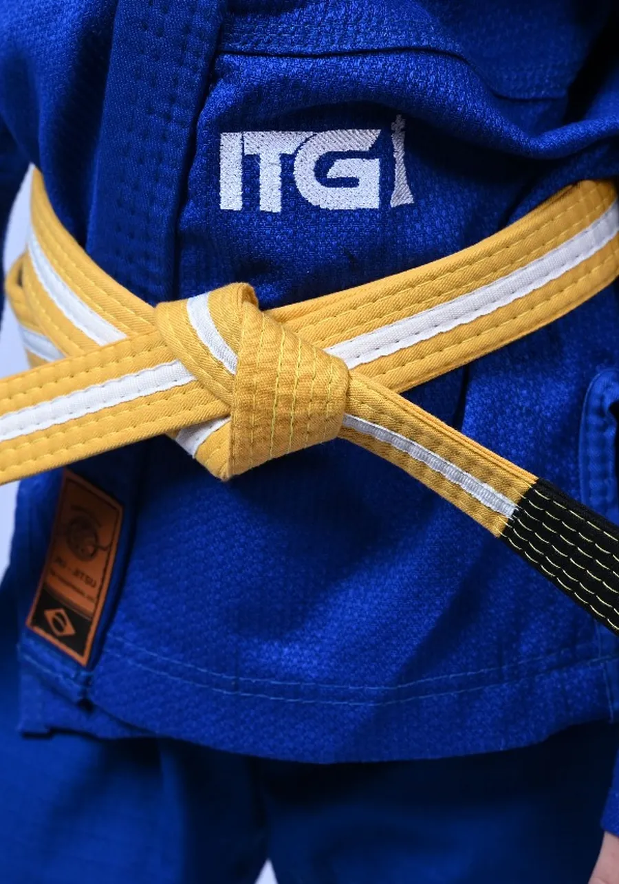 Kimono Infantil In The Guard Xadrez Azul