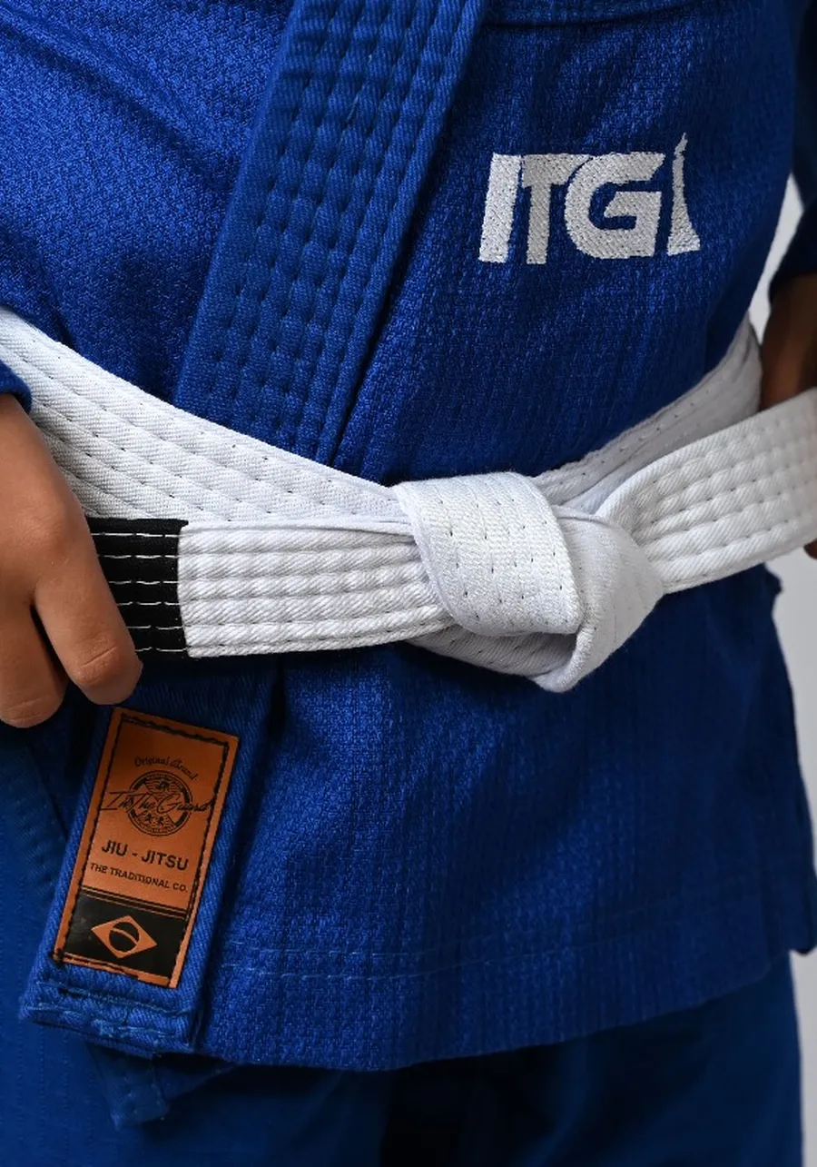 Kimono Infantil In The Guard Xadrez Azul