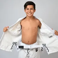 Kimono Infantil In The Guard Xadrez Branco - imagem 3