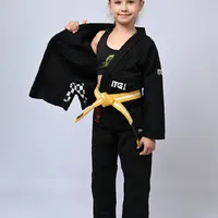 Kimono Infantil In The Guard Xadrez Preto - imagem 3