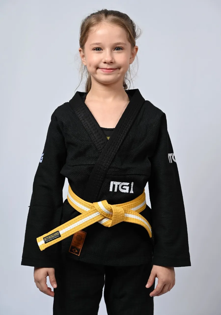 Kimono Infantil In The Guard Xadrez Preto