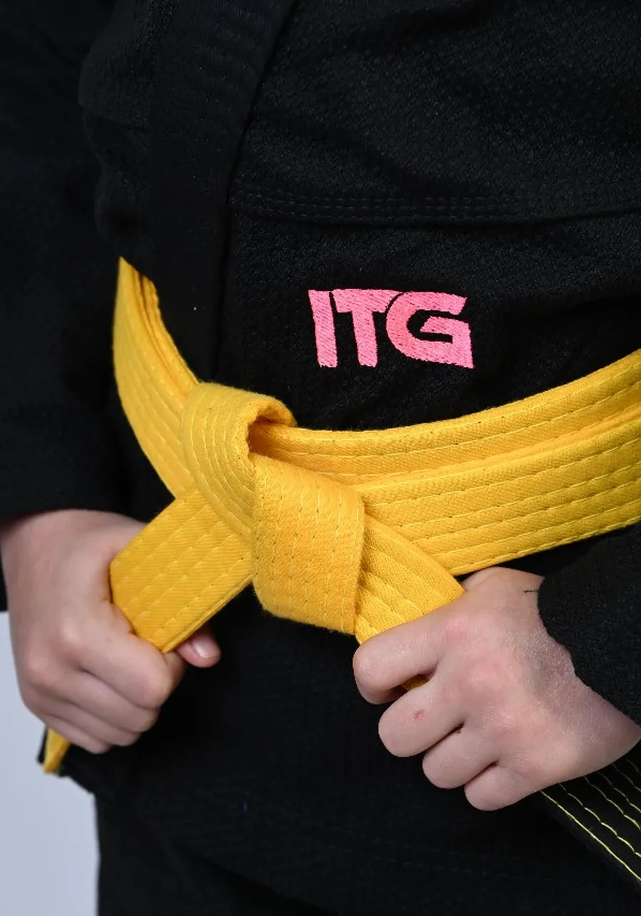 Kimono Infantil In The Guard Pink NEW Preto