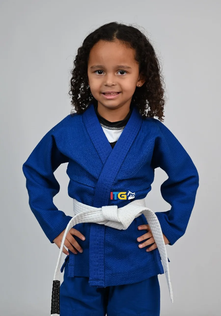 Kimono MIRIM 4 e 5 anos. Azul INFANTIL:TAMANHO 6